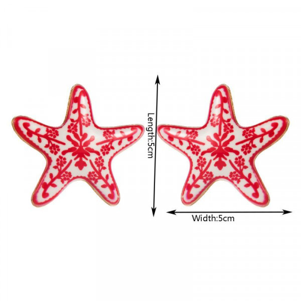 Оригинальные серьги-пусеты морские звезды CJN97871