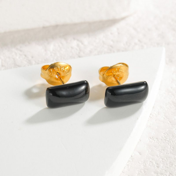 Серьги-пусеты Прямоугольники CJJ26288