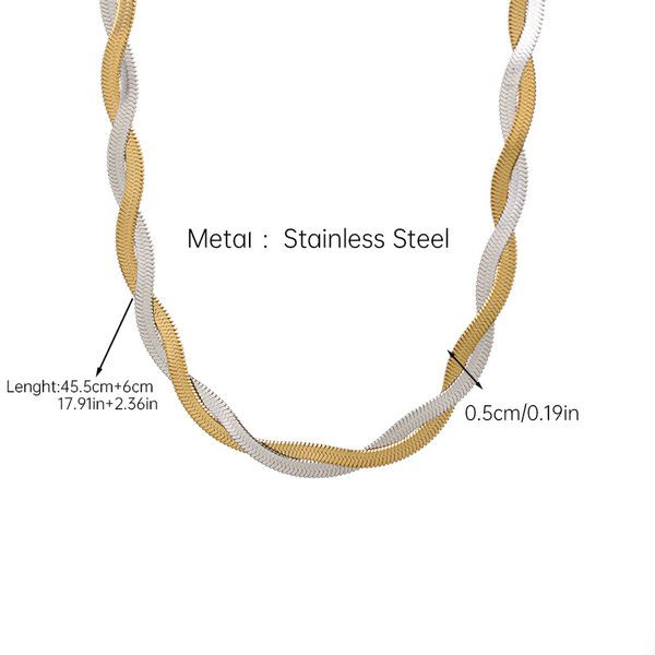 Золотистая цепочка крученого плетения CJL81930