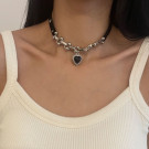 Комбинированная цепочка с подвеской в форме сердца CJH56225