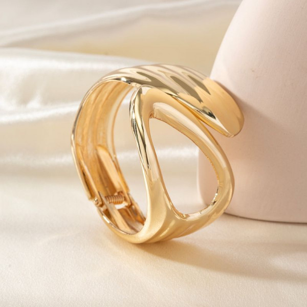 Браслет титановая сталь напыление золотом 1J12533CJJ