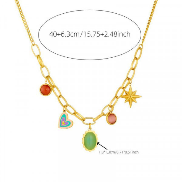 Колье из стали CJP55864