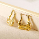 Серьги-кольца абстрактные изогнутые CJL49039