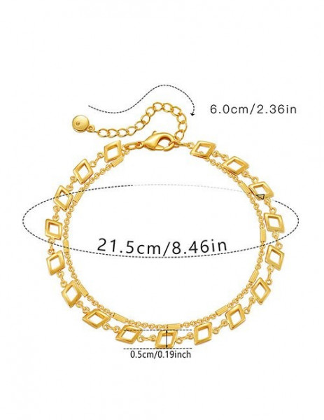 Массивная золотистая Цепочка с фантазийным плетением Z29647