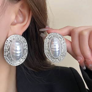 Массивные овальные серьги «Арктика» 1J11736CJJ