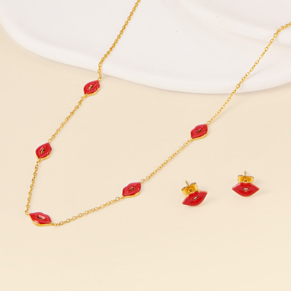 Стальной комплект бижутерии CJR89551