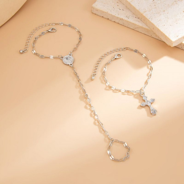 Браслет на палец с жемчужной каплей CJN79412