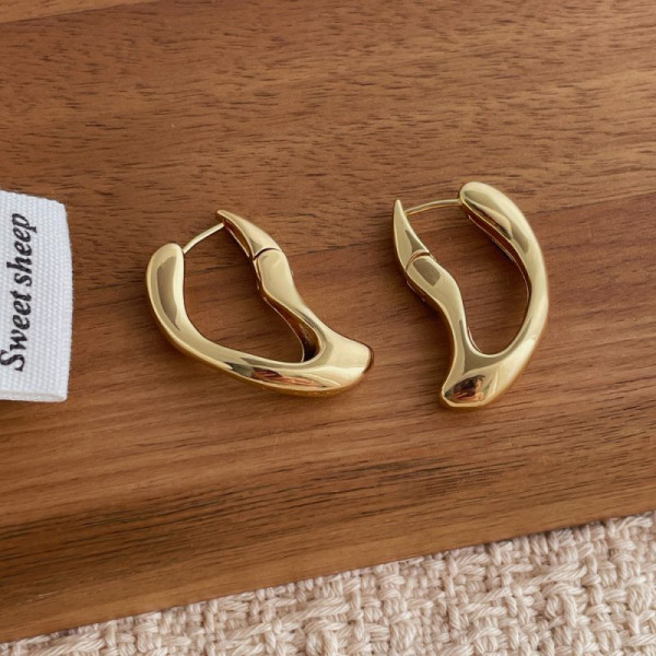 Серьги конго неправильной геометрической формы CJN85992