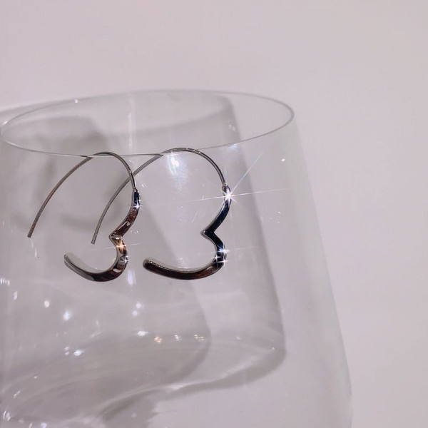 Серьги медь посеребрение 1J12402CJJ