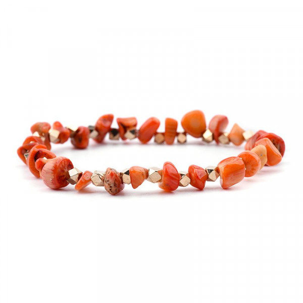 Браслет из голубой каменной крошки CJH60467