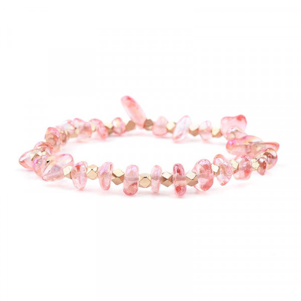 Браслет из голубой каменной крошки CJH60467