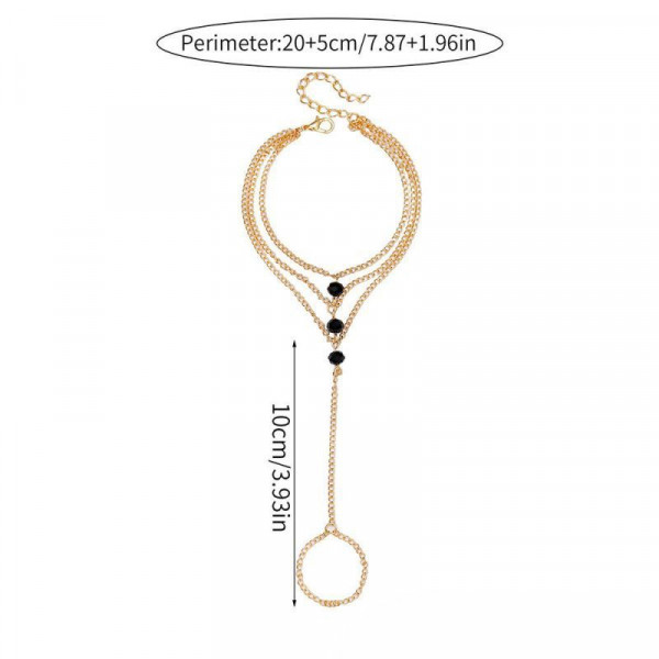 Браслет слейв многослойная изысканность с камнями CJN79202