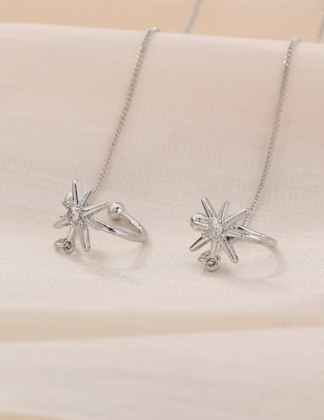 Серьги-протяжки с декоративными зажимами M10570