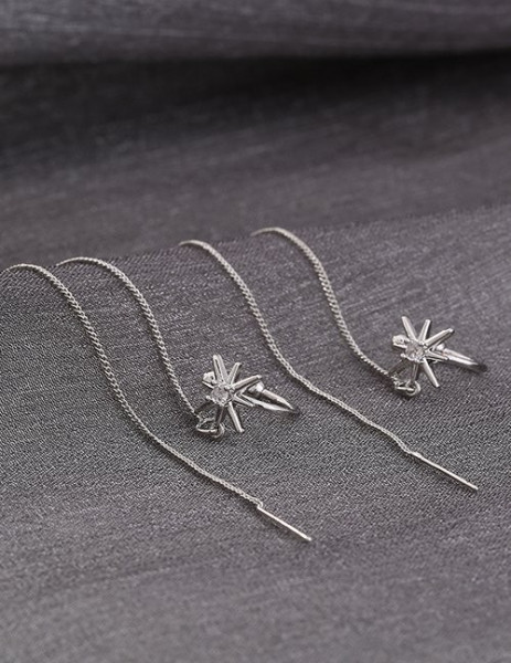 Серьги-протяжки с декоративными зажимами M10570