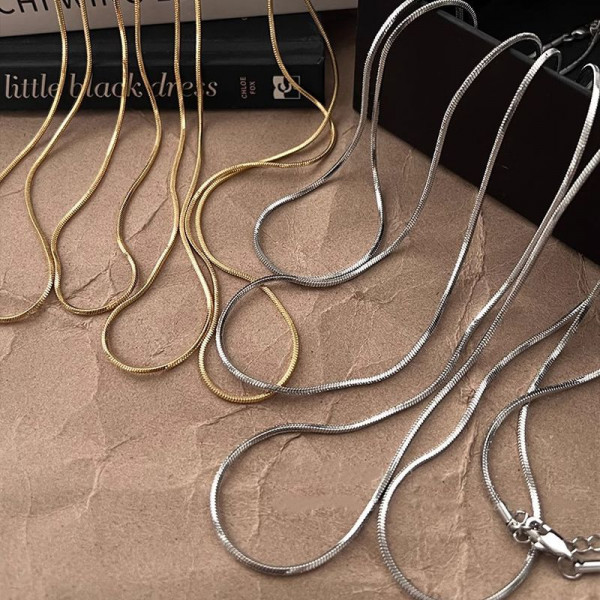 Изящная длинная цепочка классического плетения 1J12233CJJ