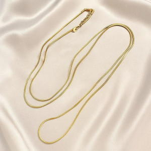 Цепочка титановая сталь напыление золотом 1J12233CJJ