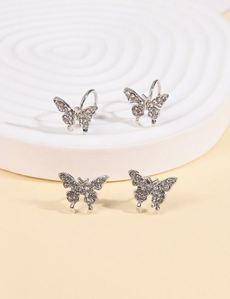 Кафф Бабочка со стразами Z59778