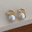 Серьги-кольца с подвесками из крупных барочных жемчужин CJP97394