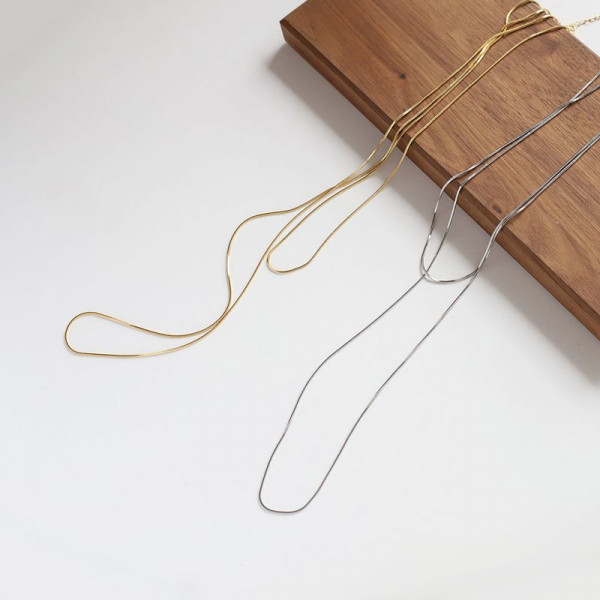 Титановая цепочка с двойным плетением и шариками 1J12234CJJ