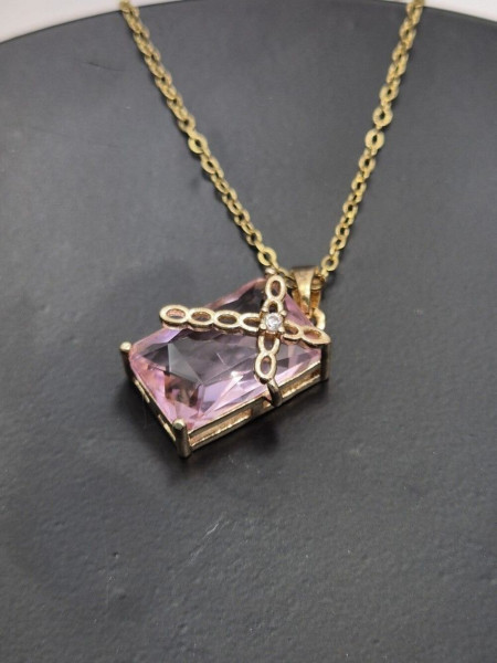 Колье медицинская сталь с напылением золотом J10821CJJ