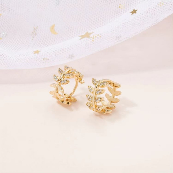 Серьги медь с напылением золотом J10649CJJ