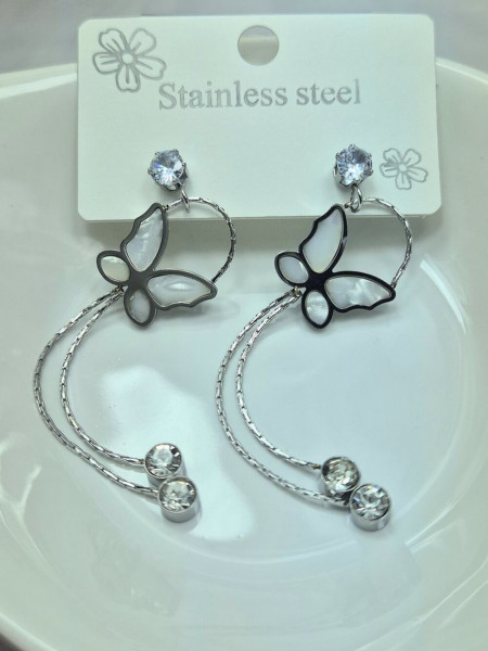 Серьги медицинская сталь J11291(CJJ)