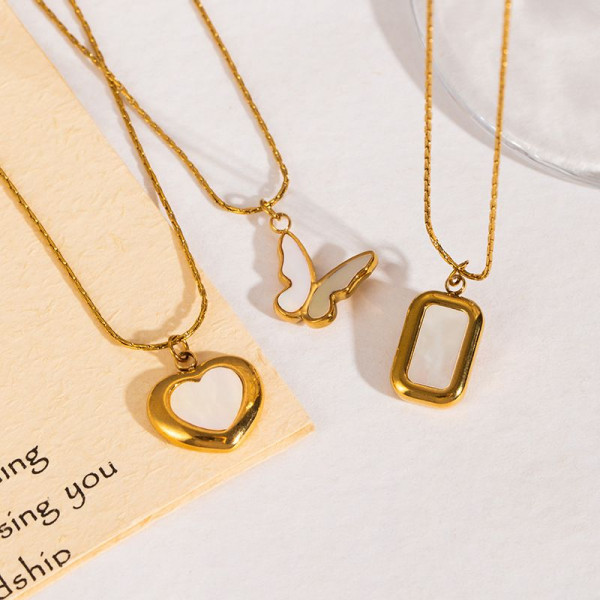 Колье из стали CJN43045