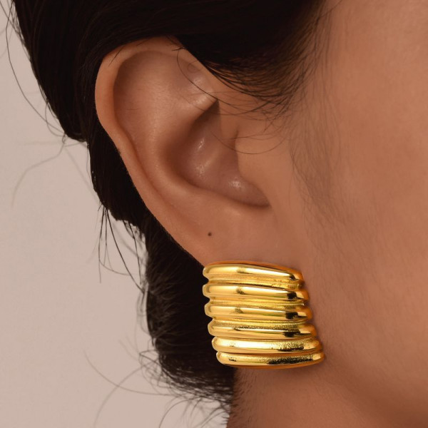 Серьги сталь CJH33454