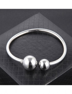 Браслет жесткий разомкнутый с крупными шарами A67329