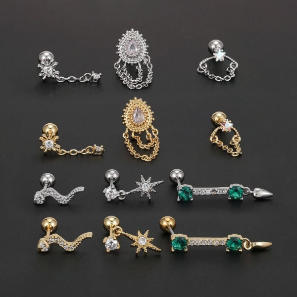 Пирсинг в уши CJE09274