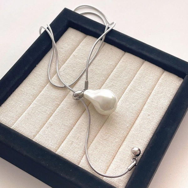 Цепочка титановая  сталь жемчуг 1J12235CJJ