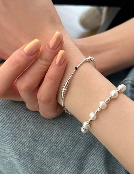 Браслет из жемчуга с ажурными вставками Z53120