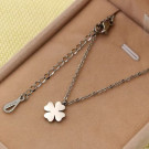 Серебристая цепочка с маленьким клевером CJL19721