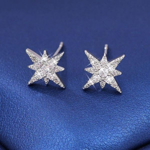 Серьги в форме восьмиконечных звезд CJL32159