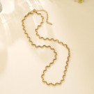 Золотистая цепочка волнообразного плетения CJR55881
