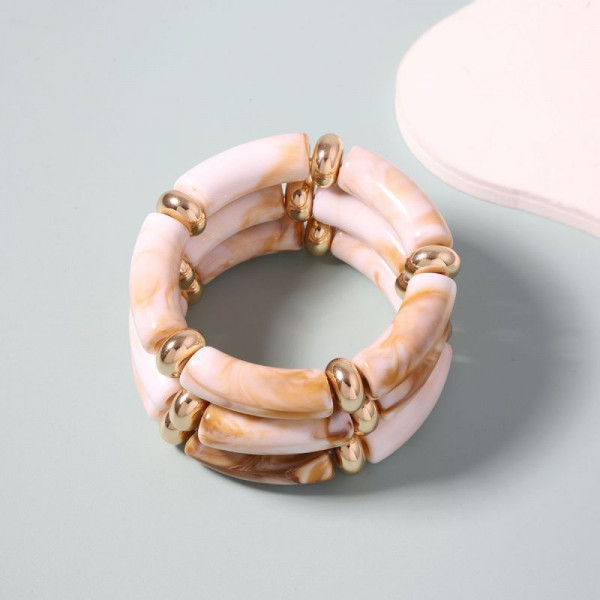 Браслет жесткий сегментированный в цвете марсала CJH23935