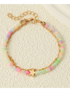 Браслет на ногу из натурального камня Z52038