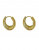 Серьги латунь с напылением золотом в виде кольца J10048CJJ