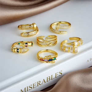 Кольцо из стали в форме изогнутого гвоздя CJG54485