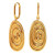 Серьги Висячие Овалы-спирали фактурные CJL49888