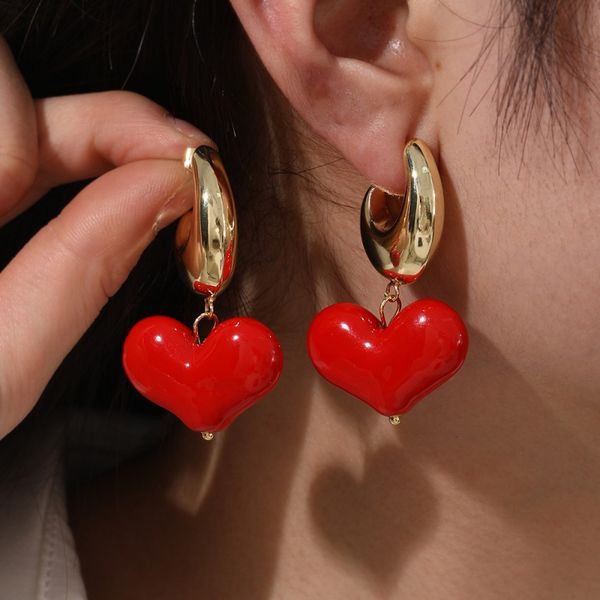 Асимметричные серьги Луна и Сердце CJL43491